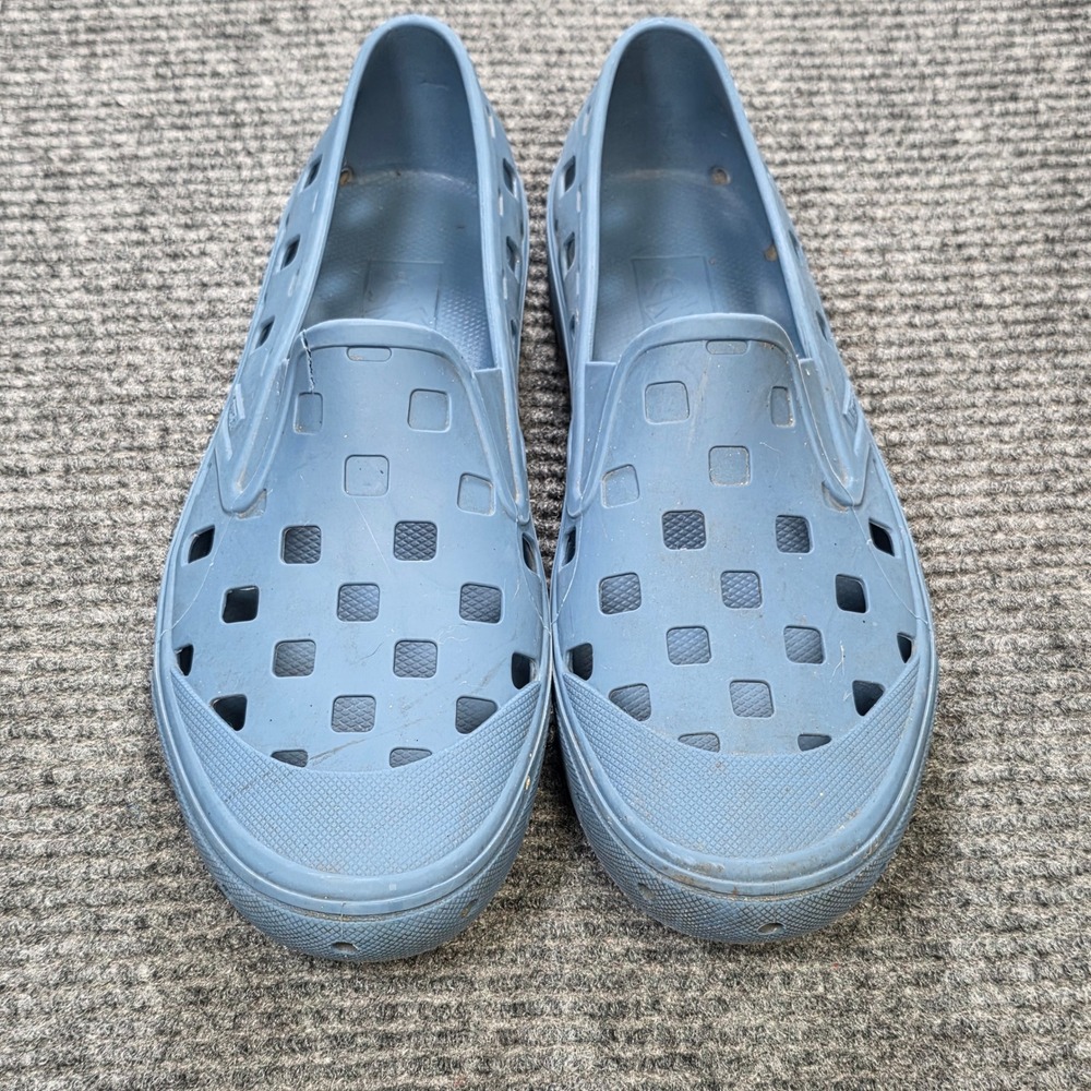 Vans Trek Slip-On Slate Blue Water Shoes Men's Size 9 Checkerboard Cutout - Picture 9 of 10